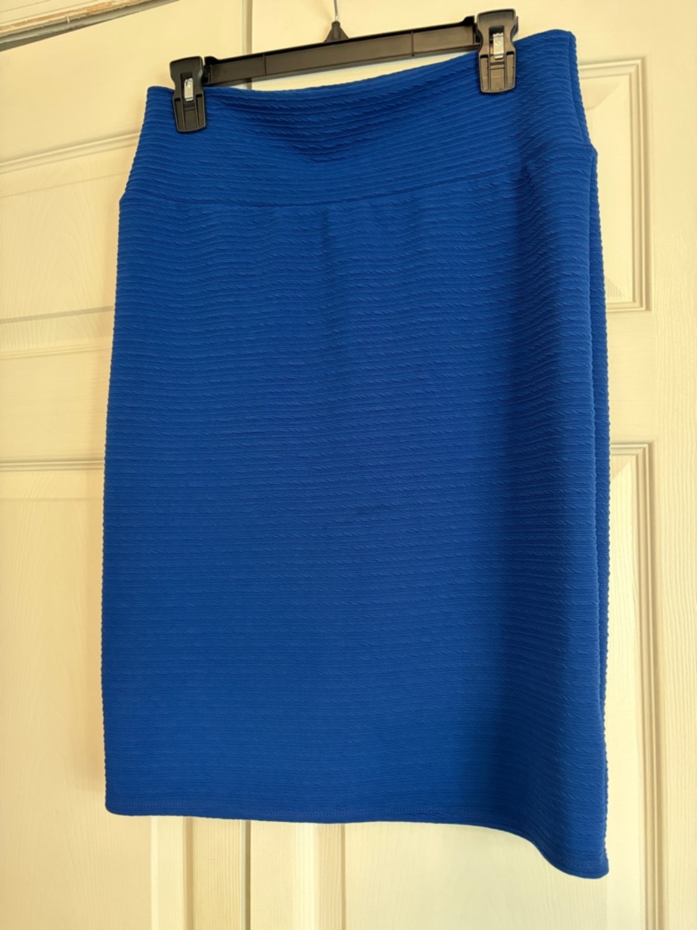 LuLaRoe Royal Blue Textured Pencil Skirt